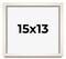 13x15 Minimalist Picture Frame with UV-Resistant Acrylic & Acid Free Backing, Available in 6 Finishes - Black, Brown, Silver, Grey, Natural, and White